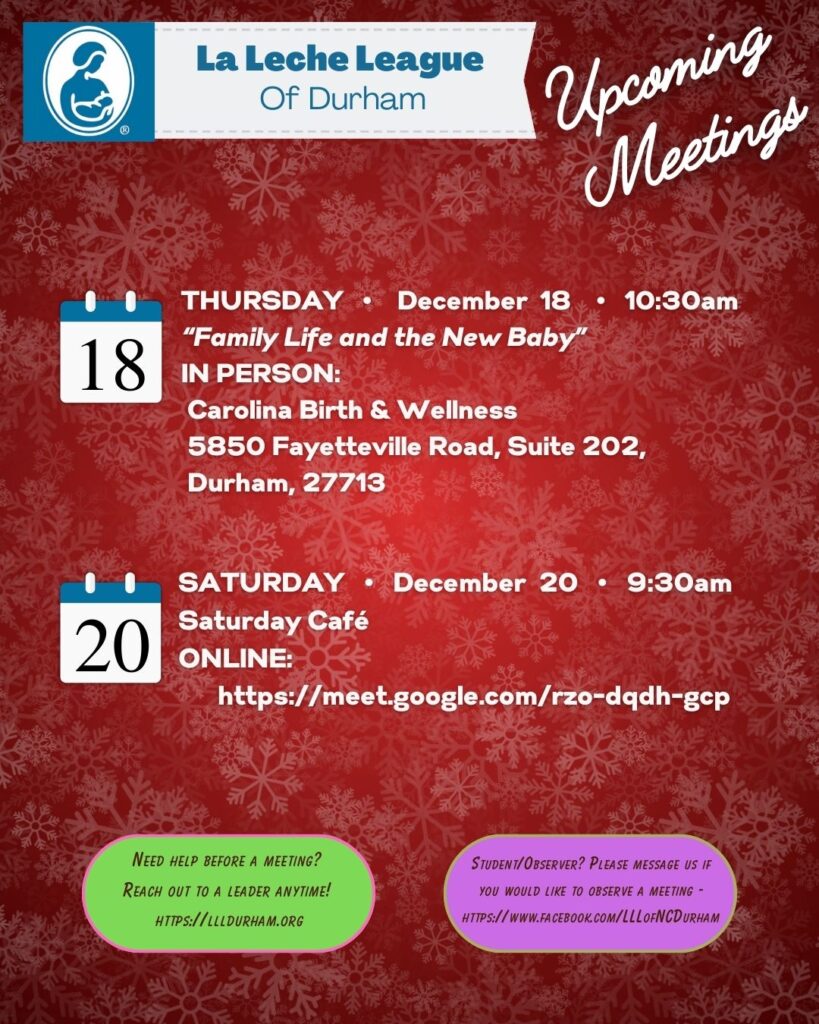 two meetings in Durham this week